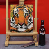 Tiger Canvas Art - Tiger by the Tail by Chris Tutty